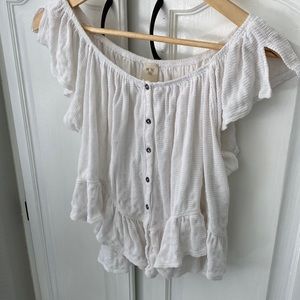 White Top Blouse -size Small
